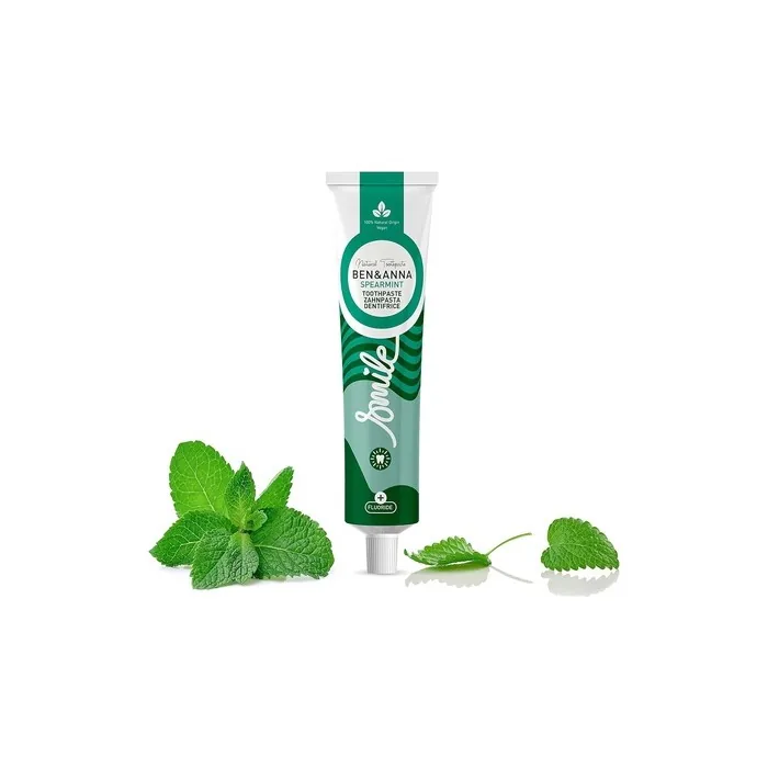 Ben & Anna Natural Mint Fluoride Toothpaste Tube 75ml