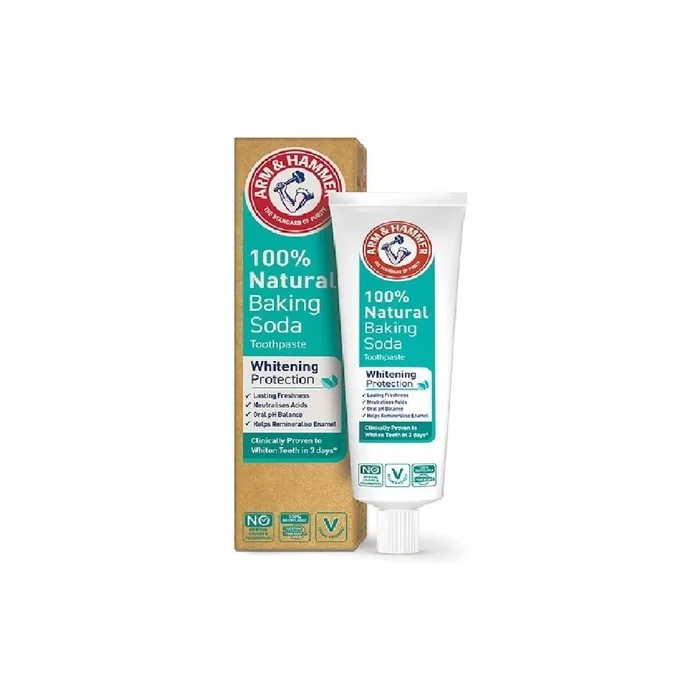 Arm & Hammer 100% Natural Baking Soda Whitening Protection Toothpaste 75ml