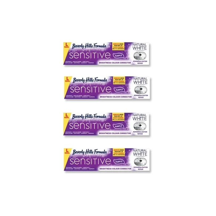 Natural White Sensitive Purple Toothpaste Brightness Colour Corrector 100ml