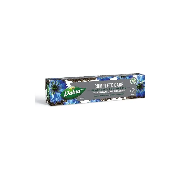 Dabur Black Seed Toothpaste with Organic Black Seed 100ml - Natural Oral Care for Strong Teeth and Gums - Herbal Formula with Black Seed Extracts