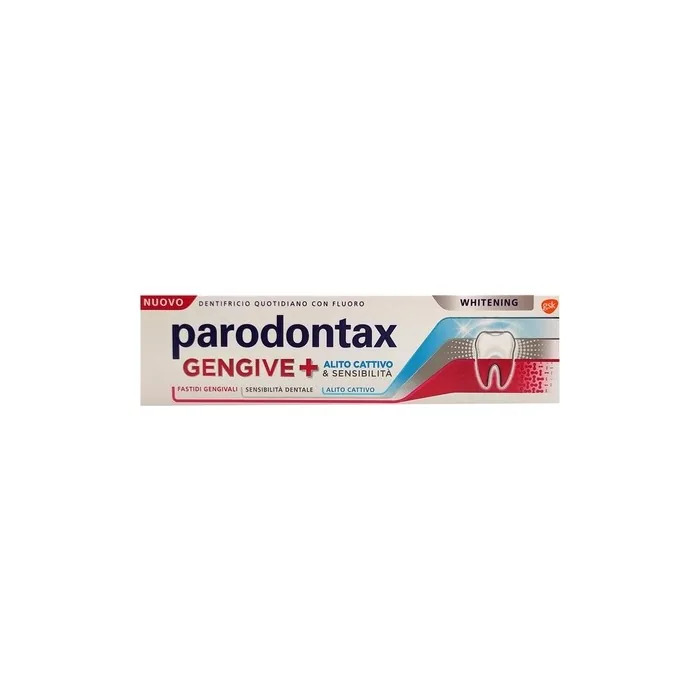 Parodontax Daily Fluoride Whitening Toothpaste For Gums Bad Breath Sensitivity 75 Ml