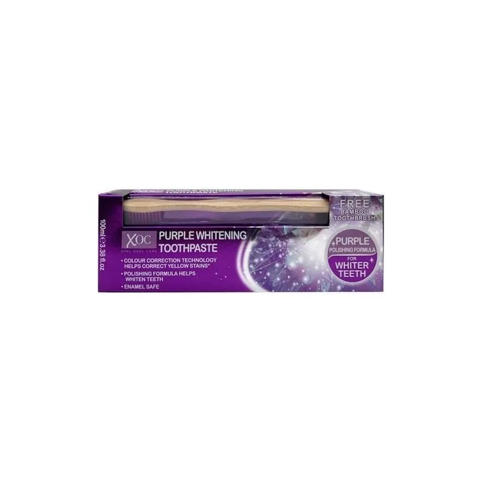 Xoc Purple Whitening Toothpaste 100ml With Toothbrush