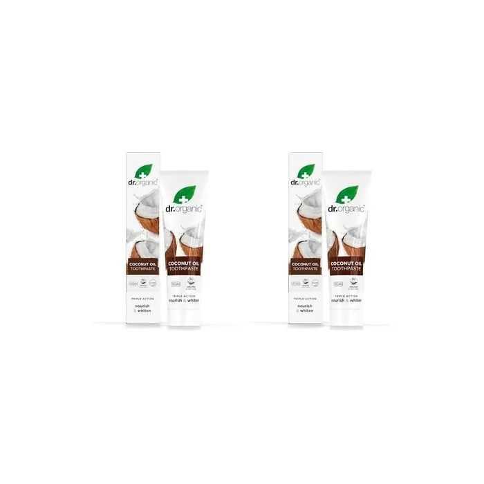 Dr Organic Coconut Oil Whitening Toothpaste for Men and Women
