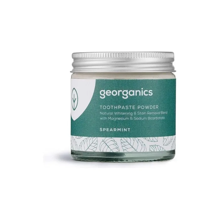 Georganics Mineral Toothpaste Powder Spearmint Stain Removing & Teeth