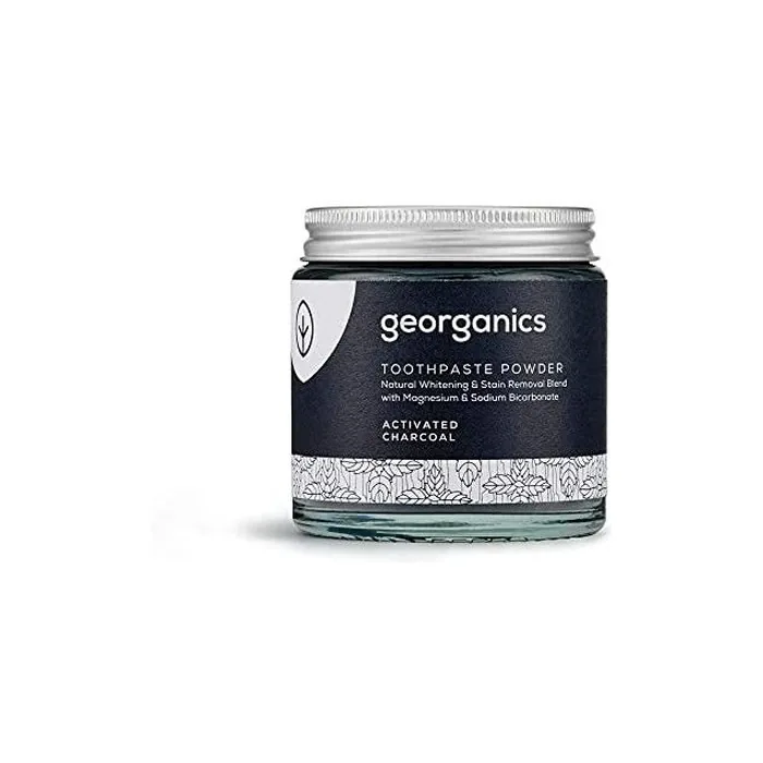 Georganics Natural Activated Charcoal Whitening Toothpaste Powder 120ml
