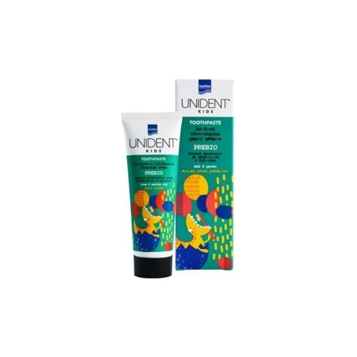 Unident Intermed Unident Kids Toothpaste Prebio - Fluoride-Free Peach Flavor, 50 Ml