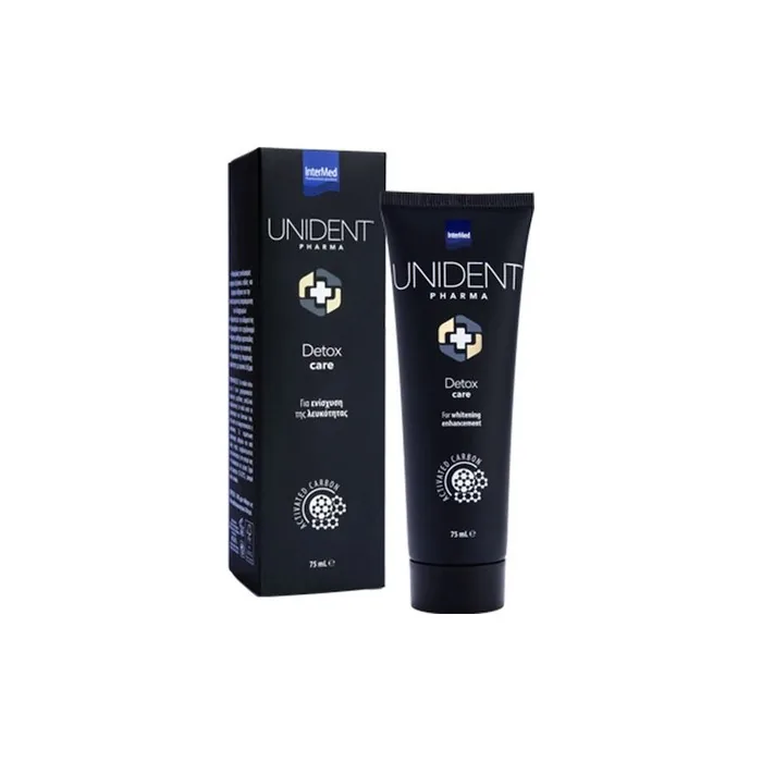 Unident Whitening Toothpaste With Activated Charcoal 75ml