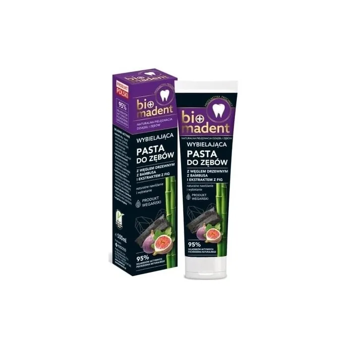Bio Madent Whitening Toothpaste with Bamboo Charcoal and Fig Extract 100ml