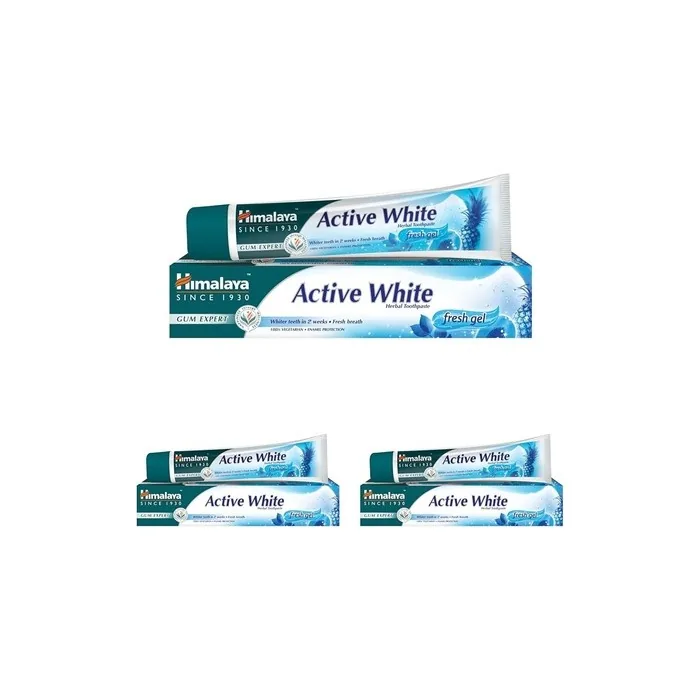 Himalaya Active White Gel Herbal Toothpaste with Fruit Enzymes