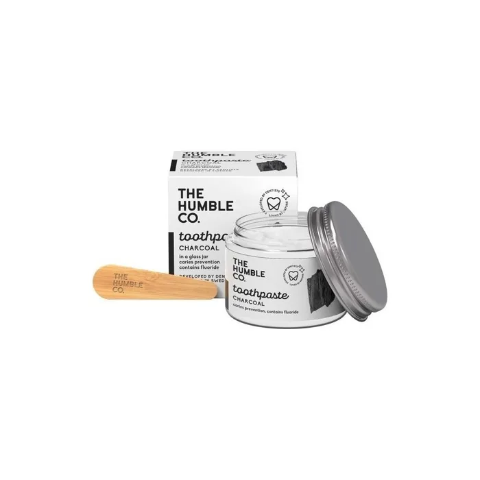 Humble Toothpaste in Glass Activated Charcoal with Fluoride 50ml