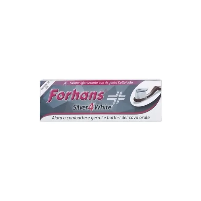 Forhans Silver4White Dentifricio Gel Con Argento Colloidale 75ml