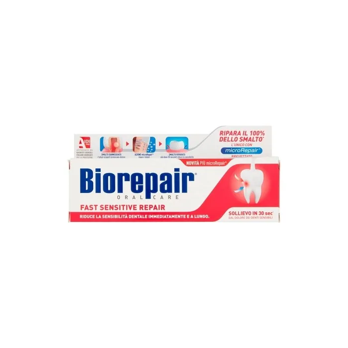 Biorepair Fast Sensitive Repair Toothpaste with microRepair 2.5fl.oz 75ml