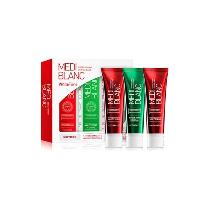 MEDIBLANC Whitetime Toothpaste Set - Whitening Toothpaste for Women
