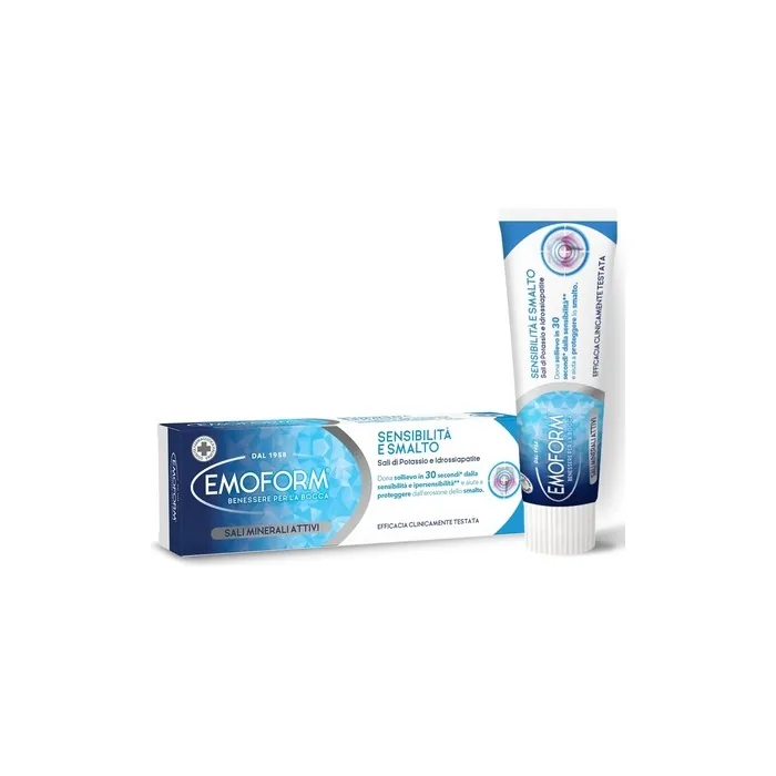 Emoform Sensitive Toothpaste And Nail Polish With Potassium Salts 75ml