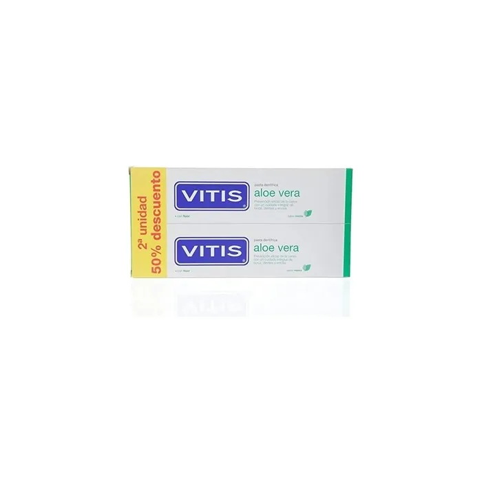 Vitis Vits Aloe Vera Toothpaste Mint Flavour - 2x150ml