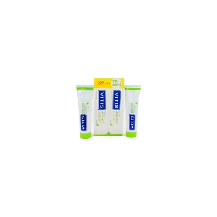 Vitis Aloe Vera Toothpaste Apple Flavor 150ml - Pack of 2