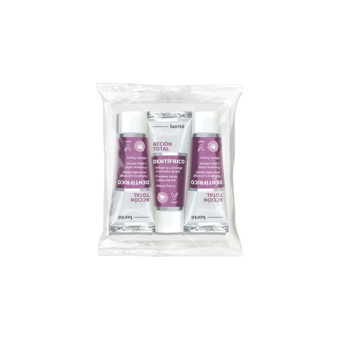 Bonté Total Action Toothpaste Travel Pack 3 x 25ml