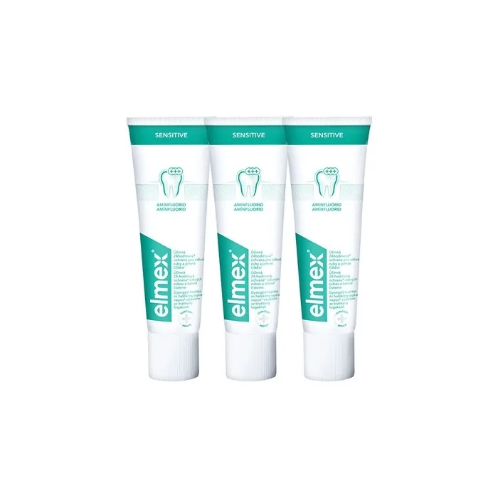 Elmex Toothpaste For Sensitive Teeth 3 X 75 Ml