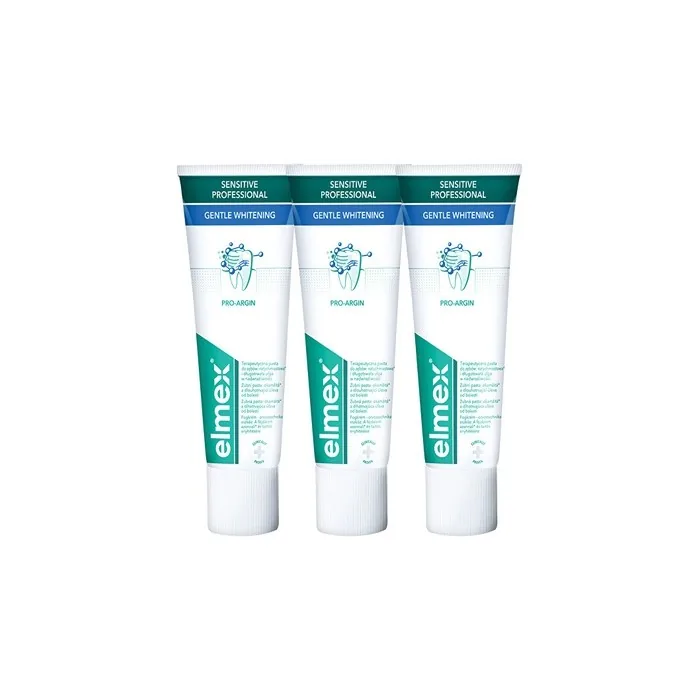 Elmex Sensitive Whitening Trio Toothpaste For Sensitive Teeth 3 X 75 Ml