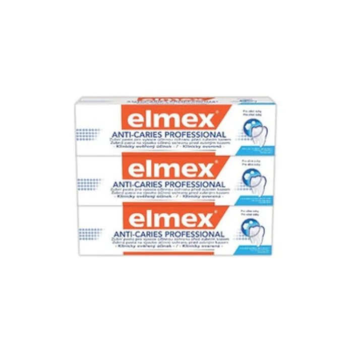 Elmex Anti Caries Professional Trio Toothpaste 3 X 75 Ml