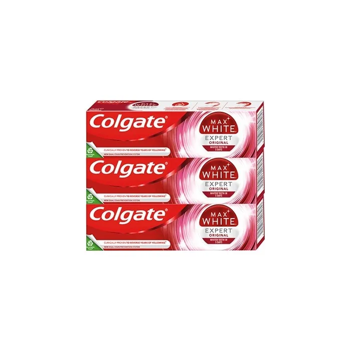 Colgate Max White Expert Original Whitening Toothpaste 3 X 75 Ml