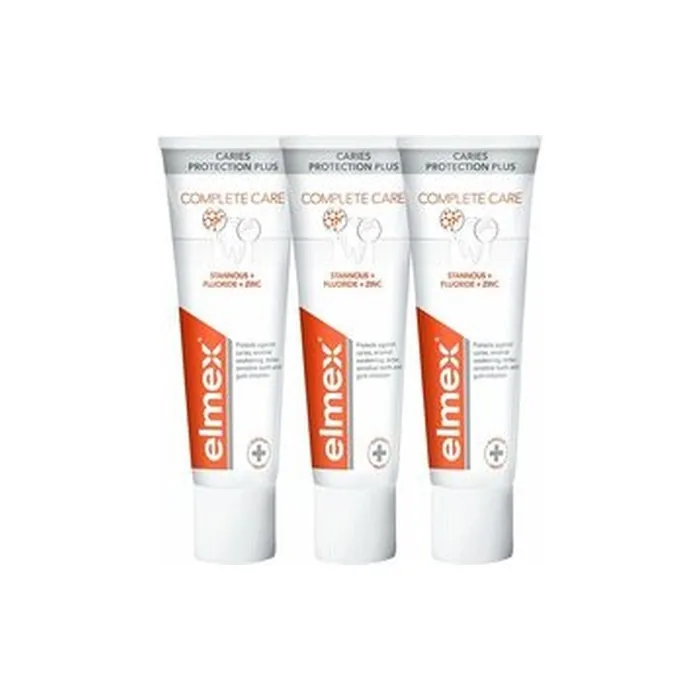 Elmex Caries Protection Plus Complete Care Trio Toothpaste 3 X 75 Ml