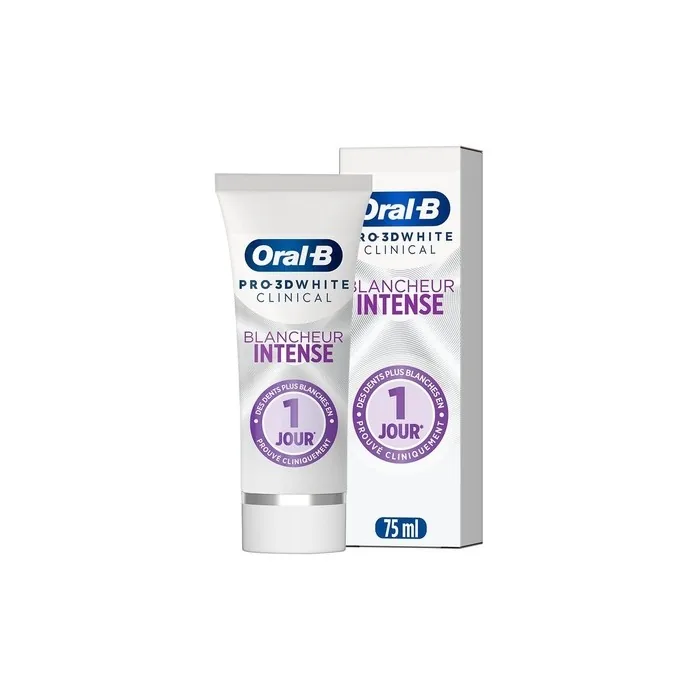 Oralb Pro 3d White Clinical Toothpaste Intense Whitening 75 Ml