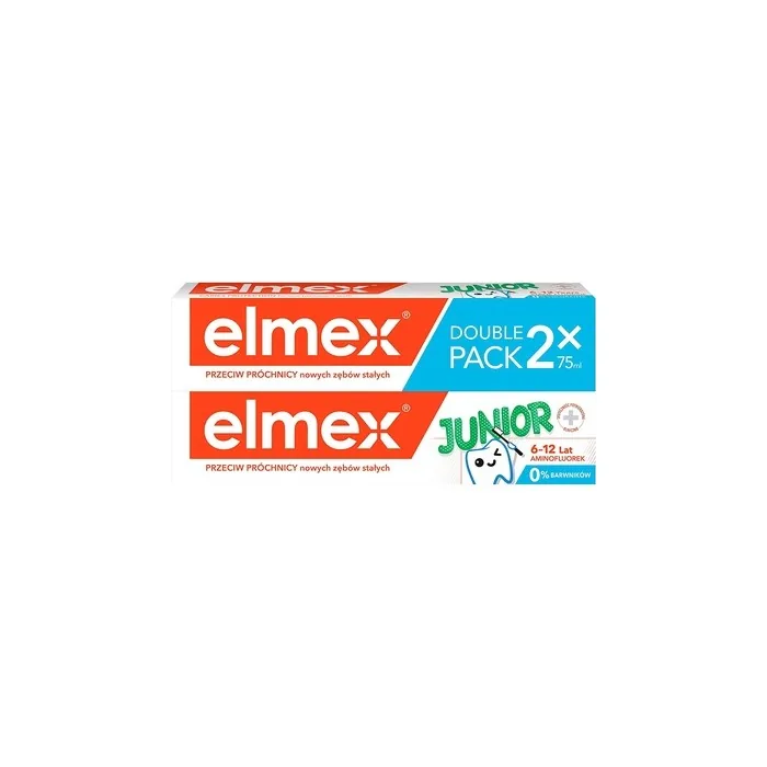 Elmex Junior Toothpaste with Aminofluoride for Children 6-12 Years 2x75ml
