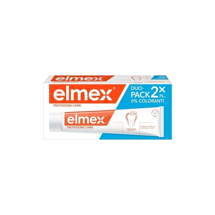 Elmex Toothpaste Protection Caries Double Shield 2 x 75ml - Pack of 2
