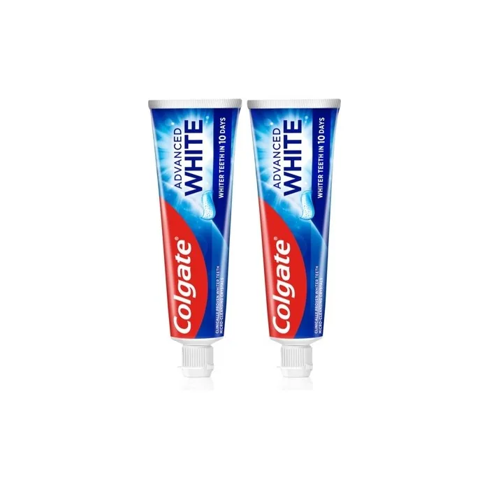 Colgate Advanced White Whitening Anti-Stain Toothpaste 2x75 ml