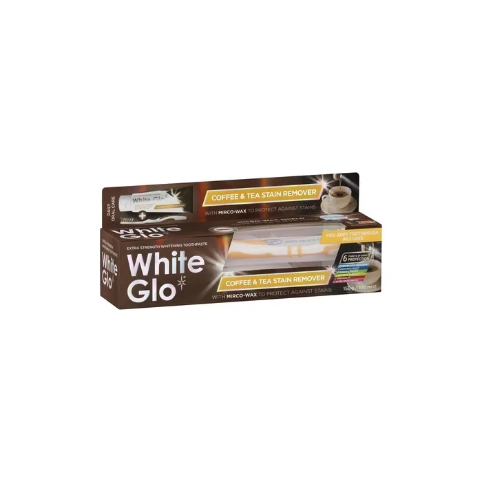 White Glo Extra Strength Whitening Toothpaste for Coffee & Tea Drinkers 150g