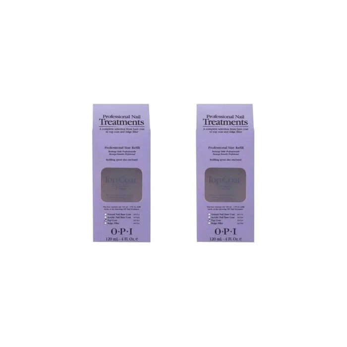 Opi Professional Nail Treatments Top Coat 4 Ounces Pack Of 2