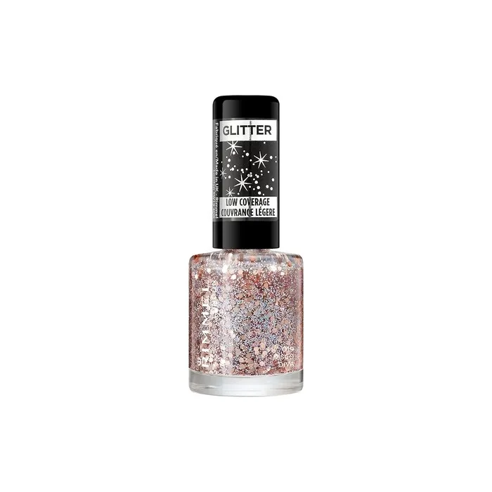 Rimmel London Glitter Nail Polish Top Coat Disco Diva 8ml