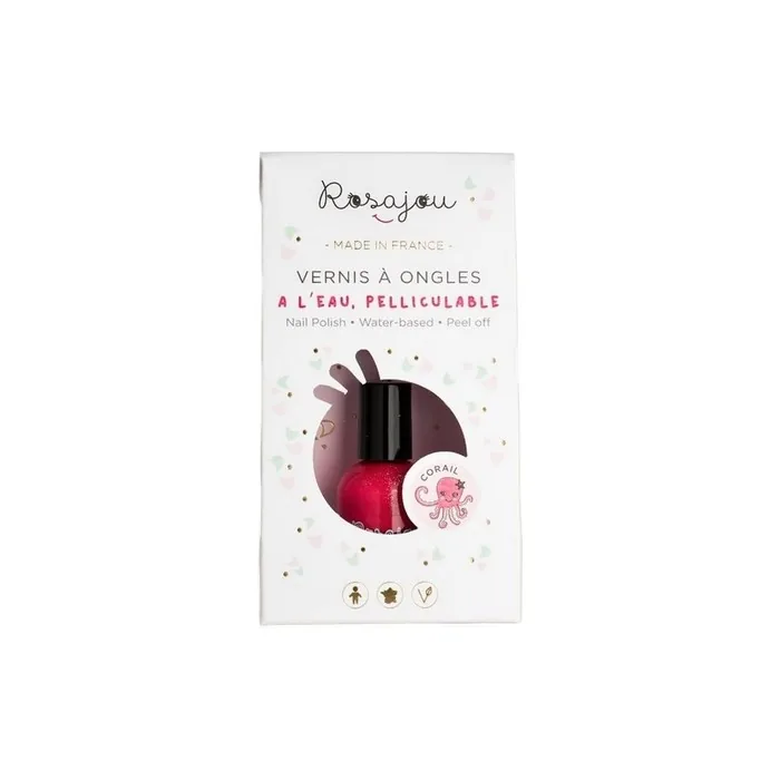 Rosajou Peelable Coral Nail Polish