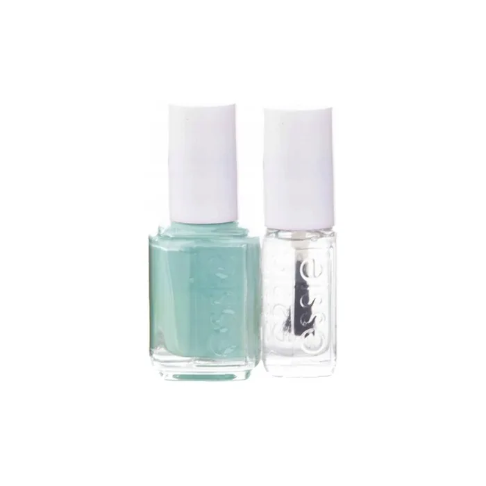 Essie Nail Enamel Vegan Glossy Shine Finish Nail Polish 99 Mint Candy Apple 135 Ml & Good To Go Top Coat Nail Strengthening Lacquer 5 Ml
