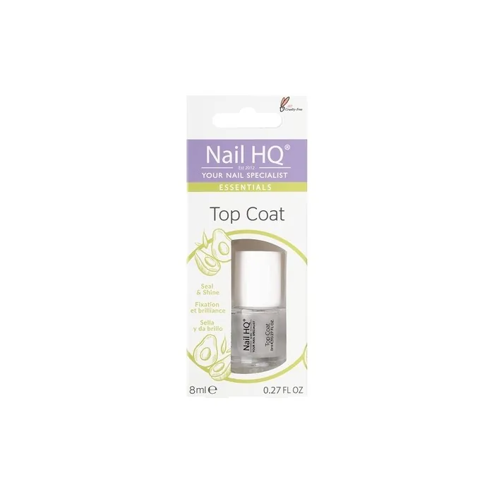 Nail HQ Essentials Clear Top Coat Nail Treatment 8ml