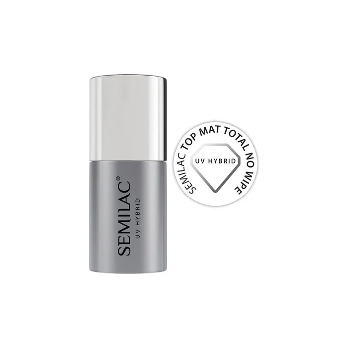 Semilac Top Matt Total No Wipe UV Nail Polish Top Coat 7ml