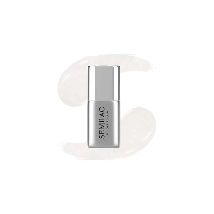 Semilac No Wipe Top Coat Hybrid Nail Polish Milky Dust 7 Ml