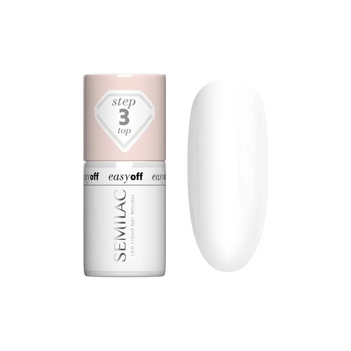 Semilac Easy Off Top Coat For Hybrid Nail Polish Led Light 7 Ml