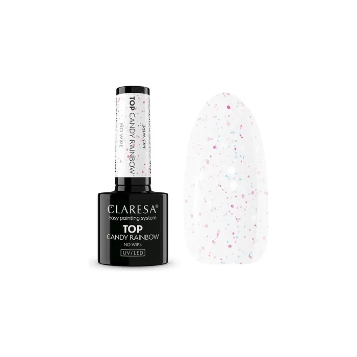 Claresa Nails Claresa Top No Wipe Candy Rainbow 5g
