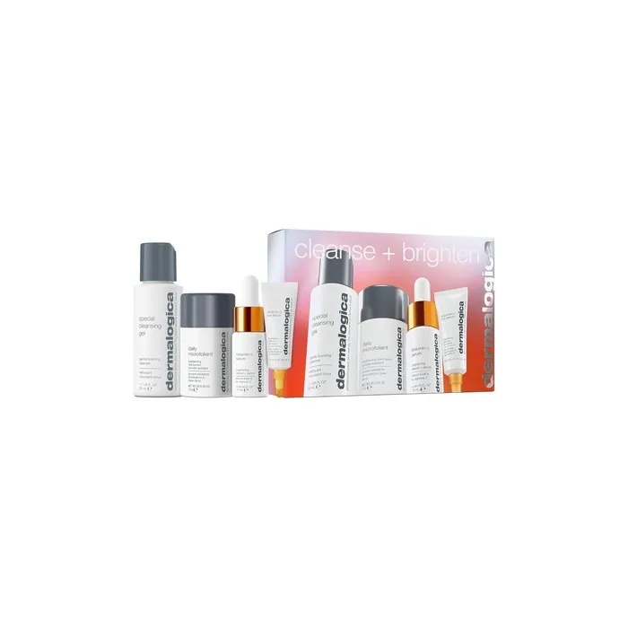 Dermalogica Cleanse & Brighten Kit - 4 Bestsellers Travel Size for Radiance