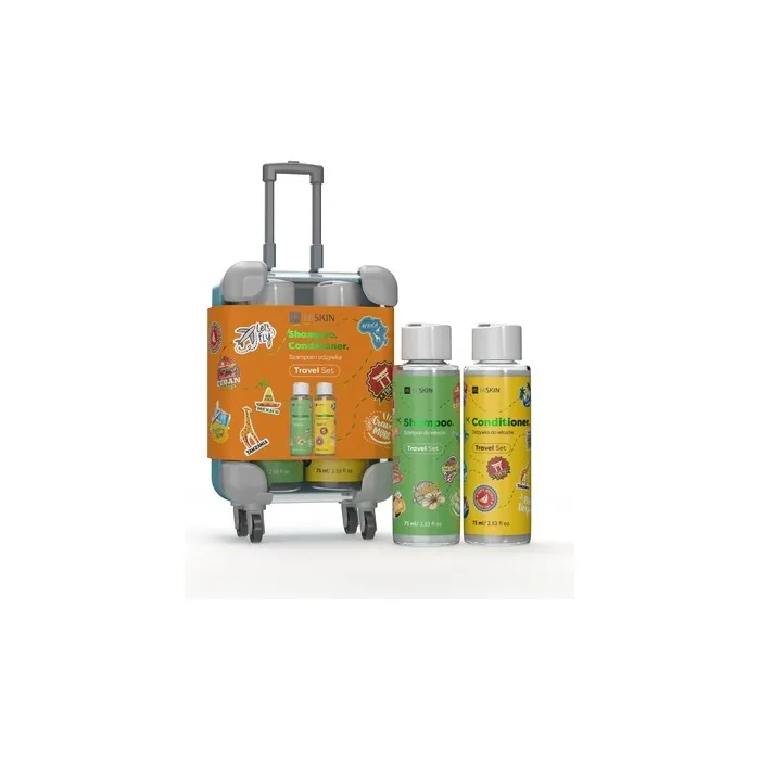 Hiskin Travel Set Mini Suitcase With Shampoo 75ml And Conditioner 75ml