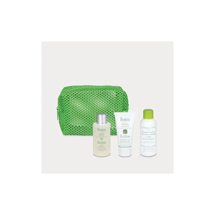 L'Erbolario Beauty Express Comfort & Freshness Travel Kit 50ml Shower Gel 30ml Cream Deodorant 50ml Intimate Cleanser