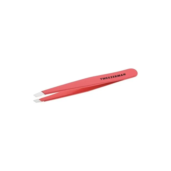 Tweezerman Slant Tip Eyebrow Tweezer Stainless Steel Geranium