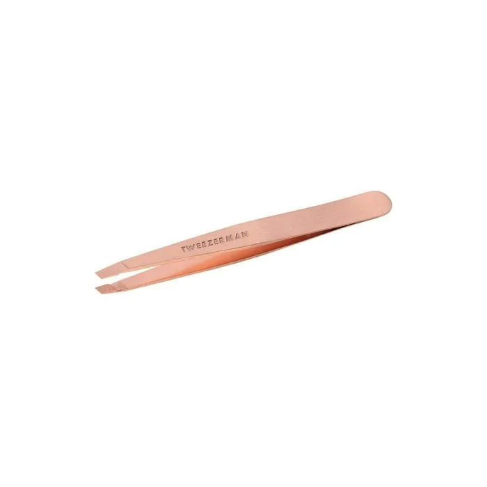 Tweezerman Rose Gold Stainless Steel Slant Tweezer