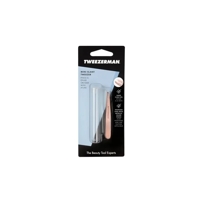 Tweezerman Mini Slant Tweezer In Rose Gold