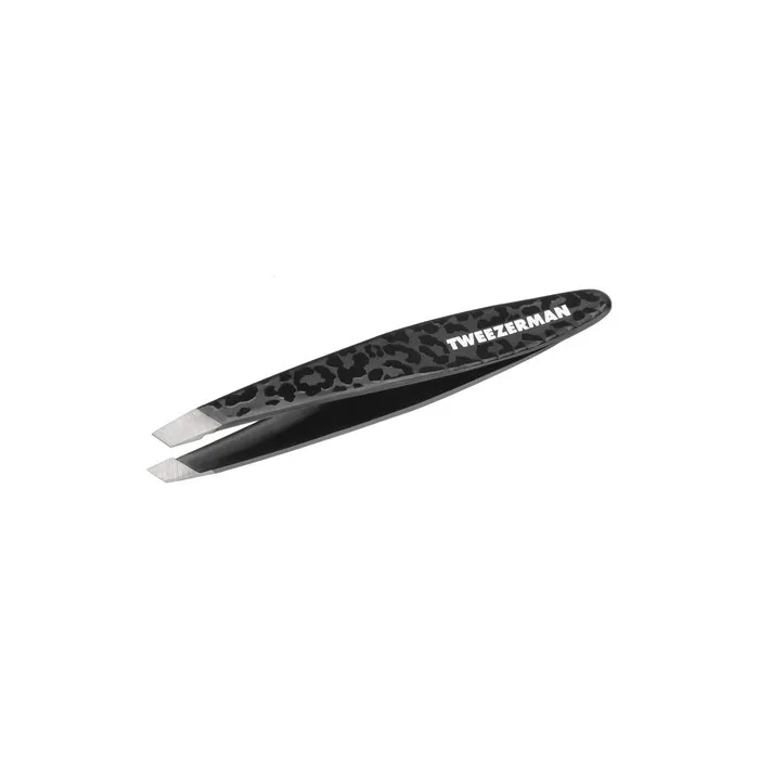 Tweezerman Black Leopard Mini Slant Tweezer