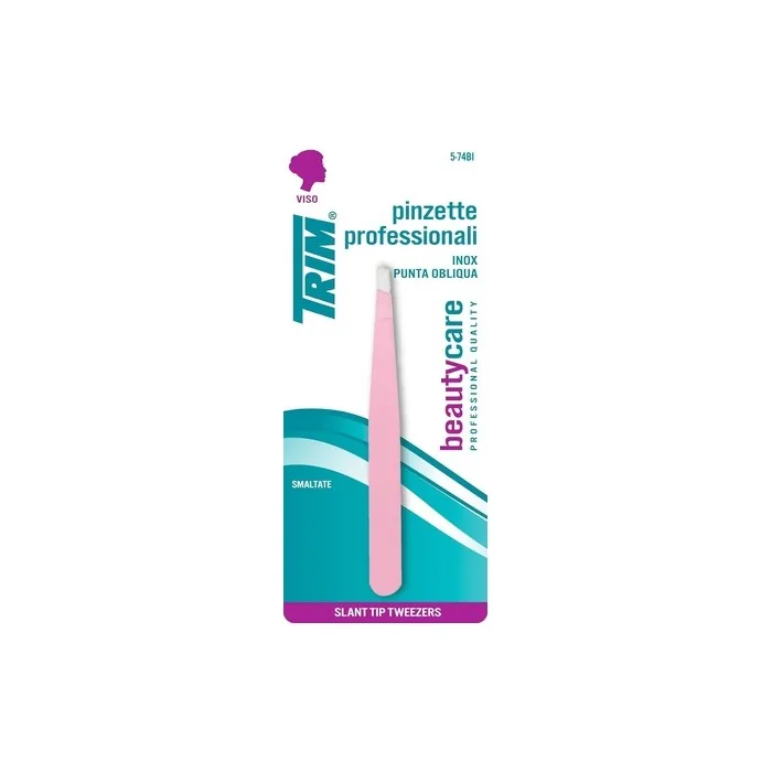 Trim 5-74 Bi Tweezers Stainless Steel Colored Oblique Tip 180g