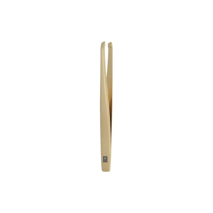 ZWILLING Gold Edition Slanted Tip Tweezers for Precise Hair Plucking