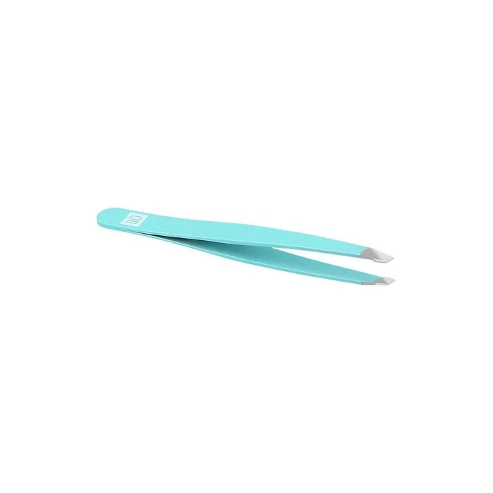 T4B ILU Precision Tip Eyebrow Tweezers for Facial Hair Removal Blue